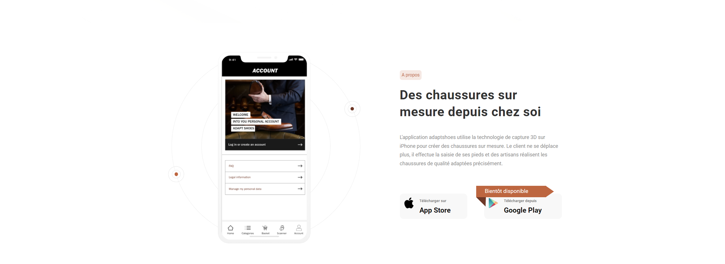 Interface du site internet de la société EVLENELIM
