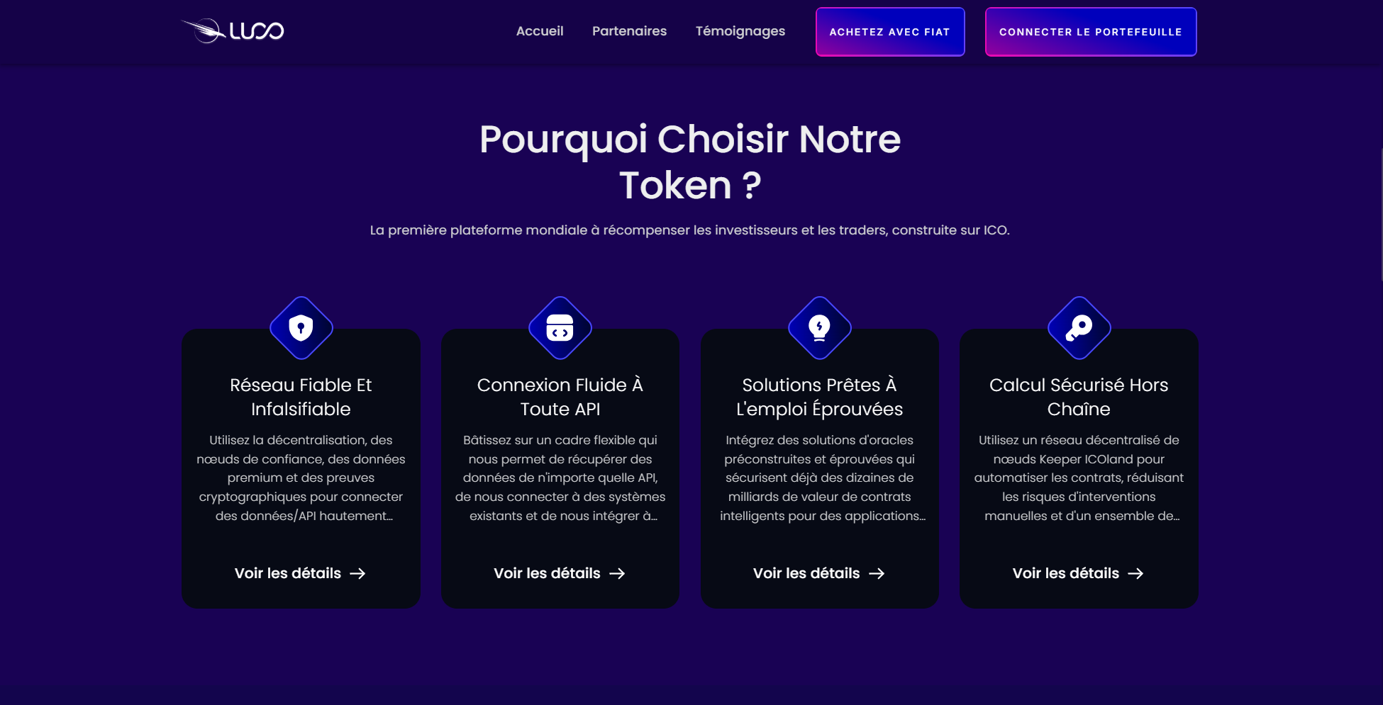 Image expliquant aux visiteurs du site internet pourquoi choisir le Token LUCO
